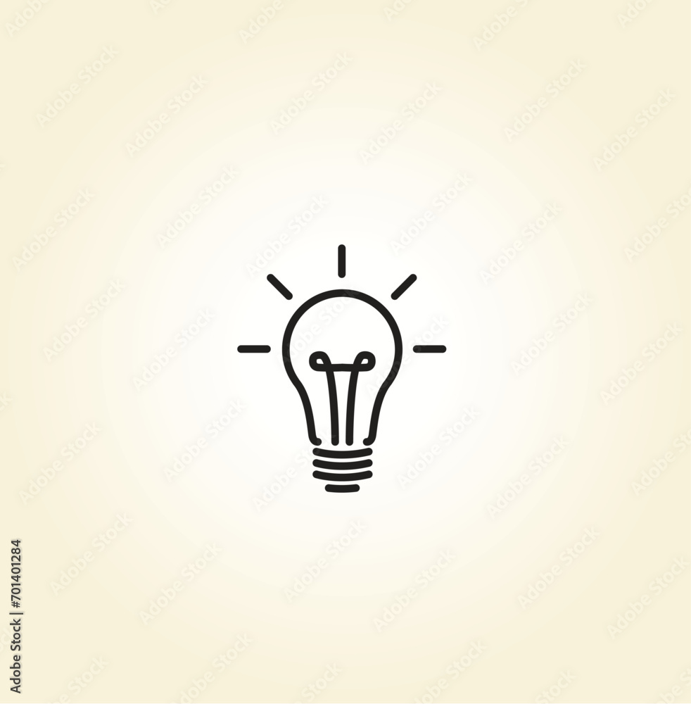 vector symbol of lamp. electric light bulb icon vector symbol of lamp. electric light bulb icon