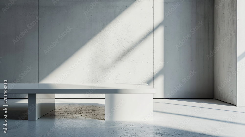 Obraz premium Minimalistic Clean Background with Simple Table Surface