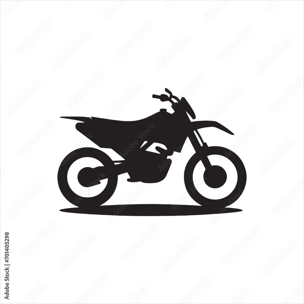 Childhood Nostalgia: Bike Silhouette for Happy Memories - Motorbike Stock Vector, Black Vector Bike Silhouette
