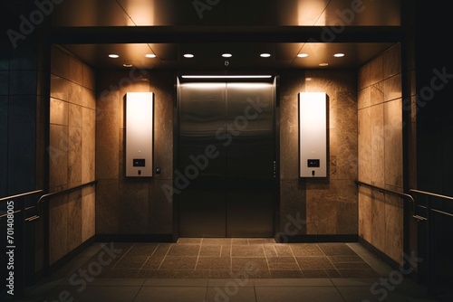 Elevator Doorway in a Building Generative AI
