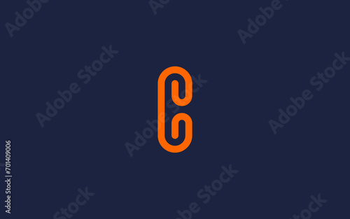 letter c with paper clip logo icon design vector design template inspiration