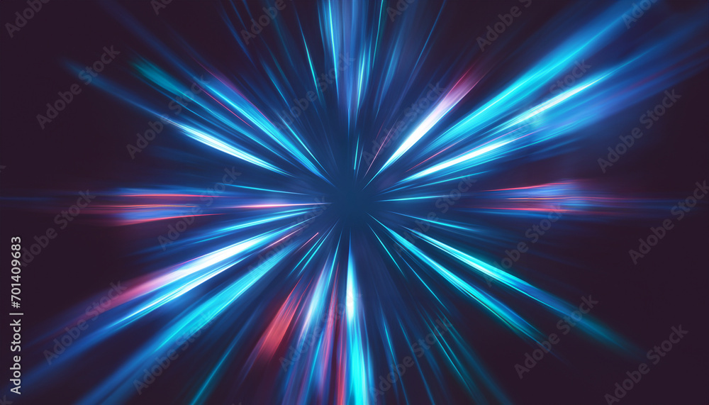 technology background concept. Speed ​​motion pattern and motion blur on dark blue background.