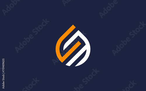 letter cm with drops logo icon design vector design template inspiration