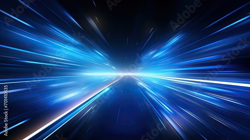Speed light smart modern city and skyscrapers town with neon futuristic technology background, future virtual reality, motion effect, high speed light banner