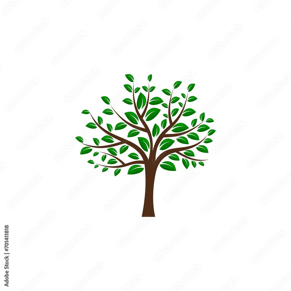 Green tree of live icon on white background Green tree of live icon on white background