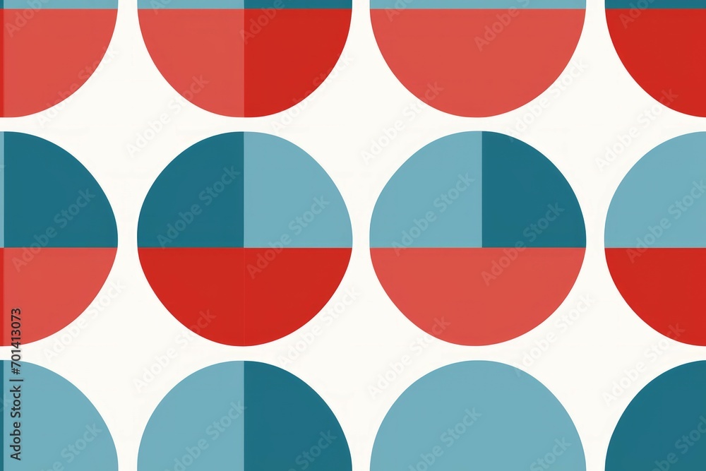 Naklejka premium Composition With Shapes Abstract Pattern 