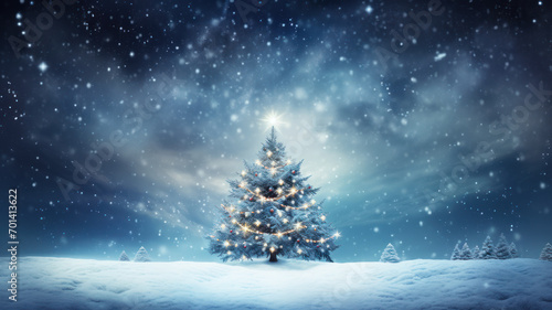 Winter Wonderland Christmas Tree with Lights