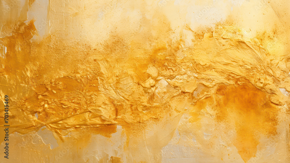 Abstract Golden Foil Art, Elegant Texture with Freeform Style