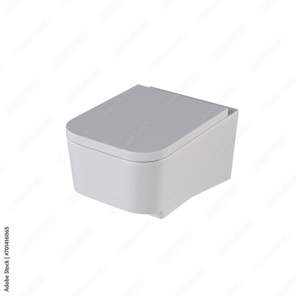 Lavatory pan isolated on a transparent background, bidet, 3D illustration, and CG render Lavatory pan isolated on a transparent background, bidet, 3D illustration, and CG render