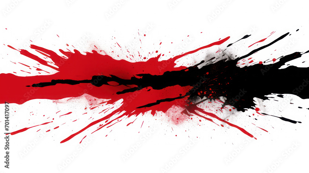 Japanese-inspired seamless background with bold black and red ink strokes Japanese-inspired seamless background with bold black and red ink strokes