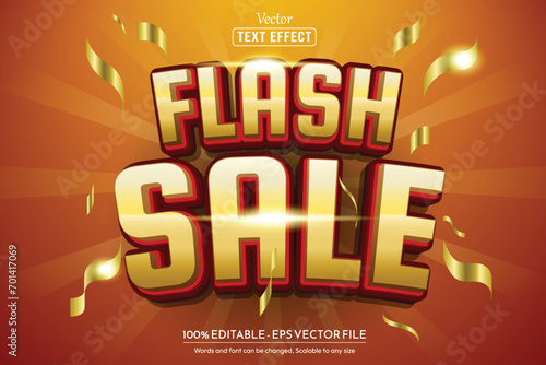 Editable text style effect, for sales or promotion banners