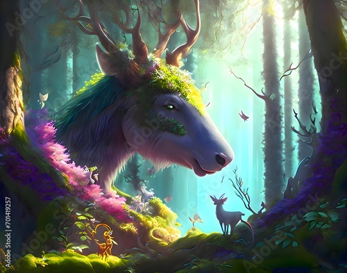 Mythical Creatures In A Mystical Forest photo