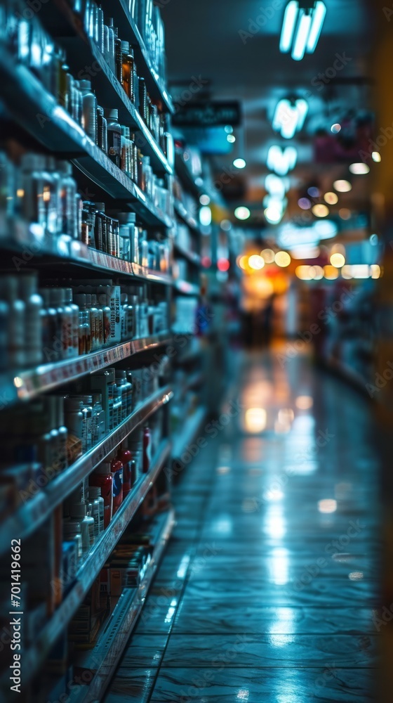 Blurred Drugstore Background