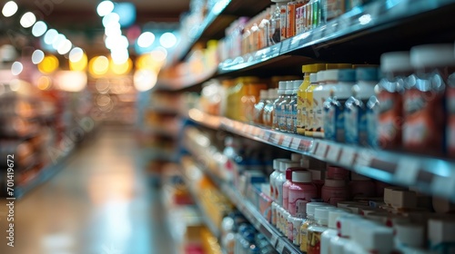 Wallpaper Mural Blurred Drugstore Background Torontodigital.ca
