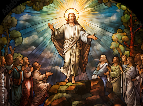 Wallpaper Mural Glorious Ascension of Jesus Christ: Rising with Faith to Join Heavenly Realm Torontodigital.ca