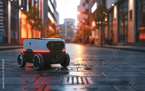 Delivery Robot Data on street.