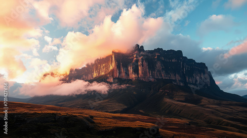 Mount Roraima in the clouds