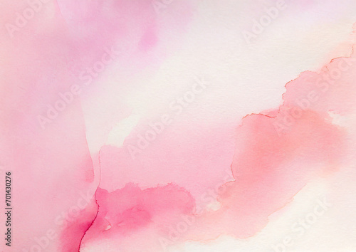 ピンクの水彩背景テクスチャー	
 photo