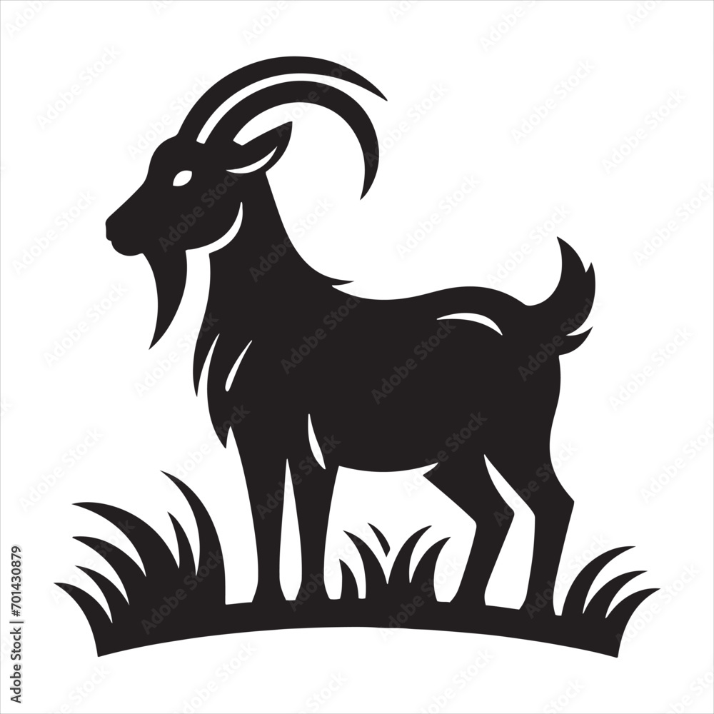 Radiant Ruminant: Illuminated Goat Silhouette in the Dark - Goat Black Vector Stock
Radiant Ruminant: Illuminated Goat Silhouette in the Dark - Goat Black Vector Stock