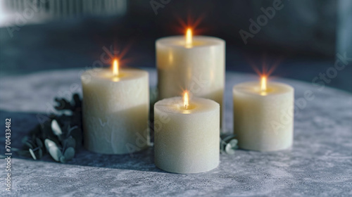 burning candle on a dark background