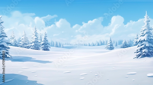 The background of the snow field left after fresh snowfall © JVLMediaUHD