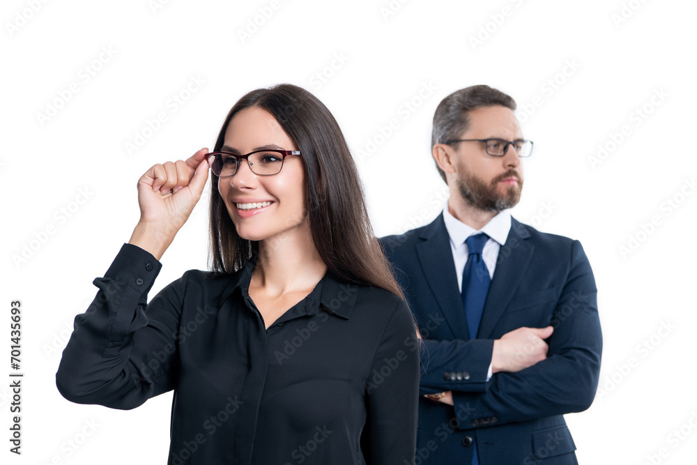 partnership concept. partner team. successful partnership. business team success. business partner isolated on white. two businesspeople in suit. business teamwork and collaboration. selective focus partnership concept. partner team. successful partnership. business team success. business partner isolated on white. two businesspeople in suit. business teamwork and collaboration. selective focus