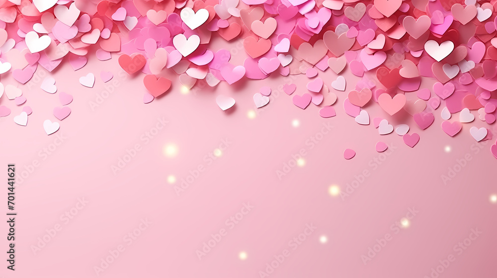 Wedding background, Valentine's Day hearts, Valentine's Day background, blank copy space