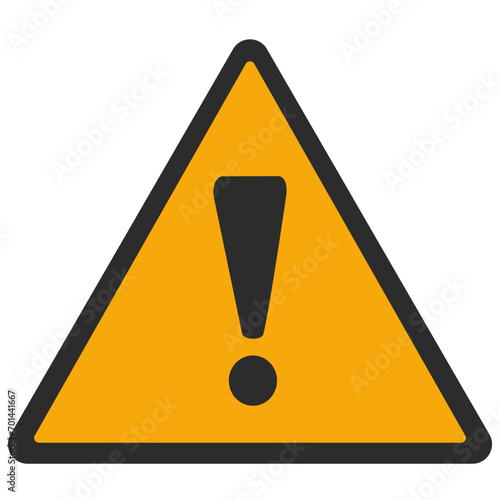 WARNING PICTOGRAM, GENERAL WARNING SIGN ISO 7010 - W001, SVG