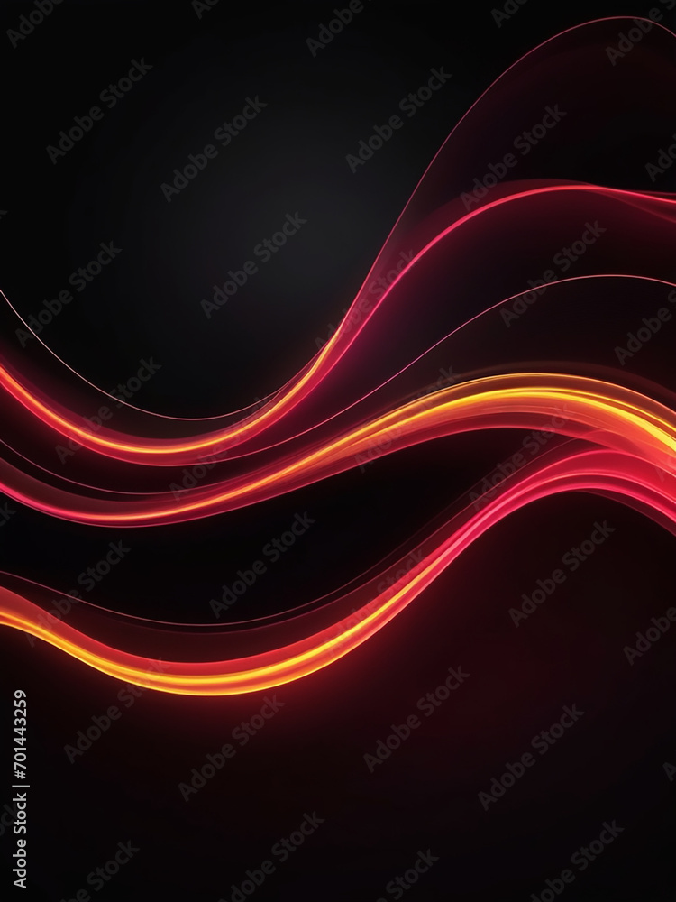 Fototapeta premium Abstract Background , Red Abstract Background , Red Abstract Background , Red Abstract Wavy Background , Red Background , Neon Red Background