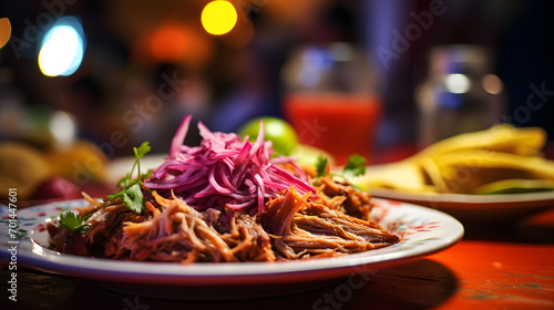 cochinita pibil, mexican food photo