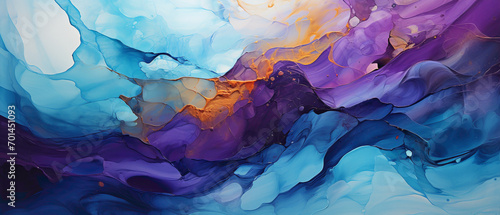 Abstract liquid art in shades of teal and turquoise, forming a calming and visually pleasing background