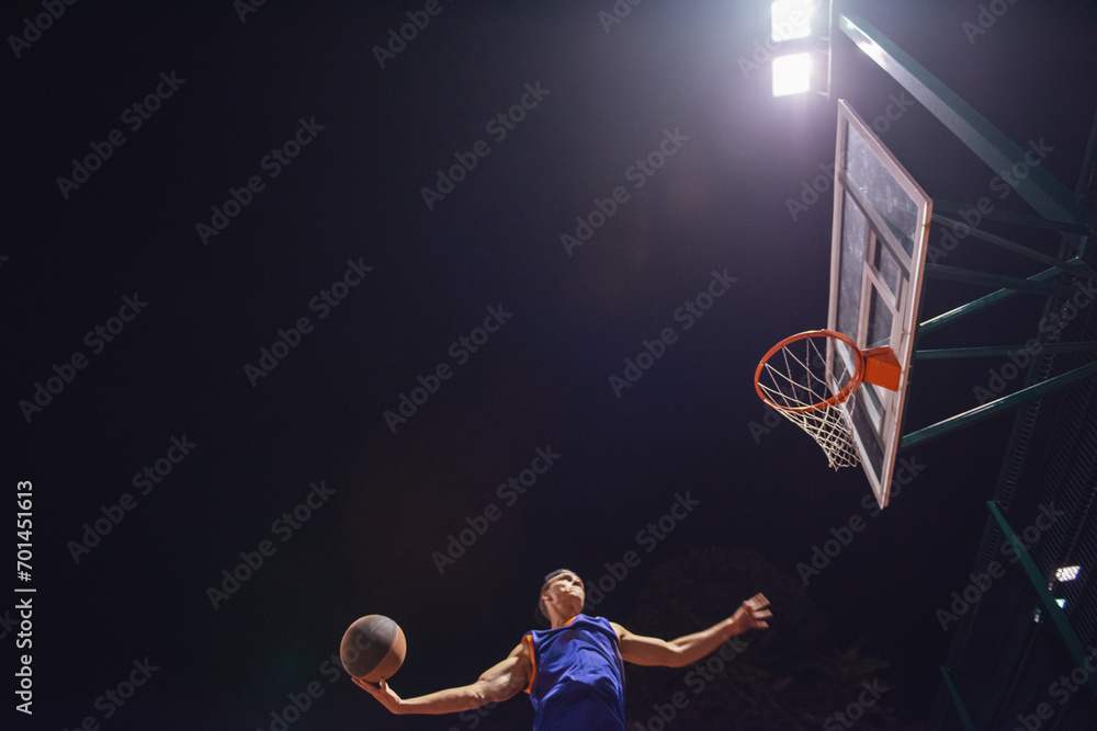 Stylish basketball player