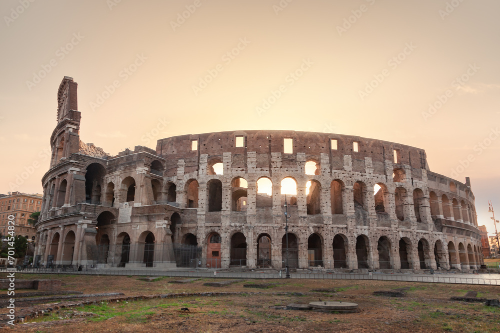A view of the Roman Colosseum