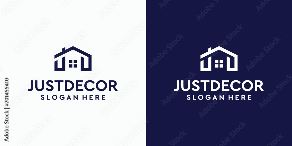 J and D house shape letter logo design J and D house shape letter logo design