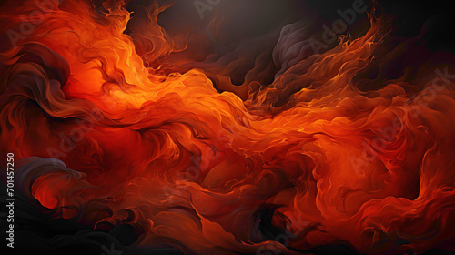 Fiery crimson and burnt orange, intertwining to create a dynamic and passionate display, as if flames frozen in motion.