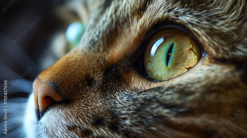 
cat eyes close up