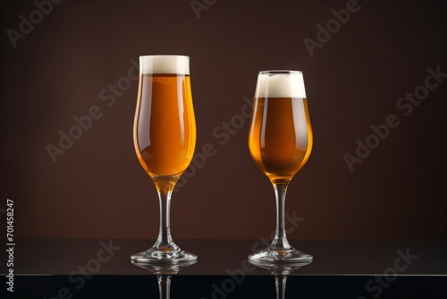 Fancy and premium beer glasses
