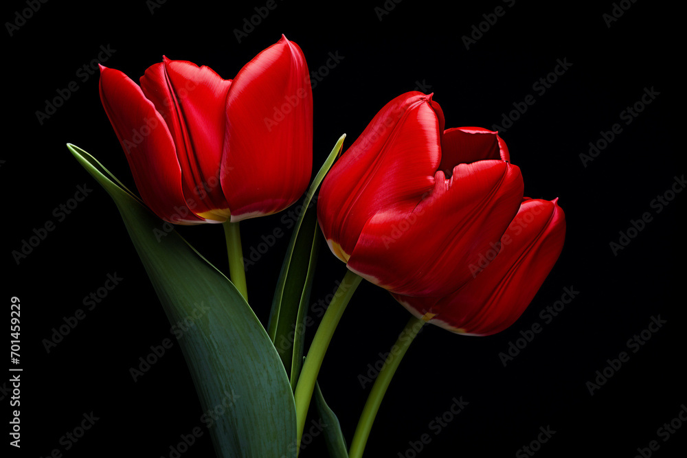 photography of some red tulip flowers on a background, in the style of playful compositions created with Generative Ai photography of some red tulip flowers on a background, in the style of playful compositions created with Generative Ai
