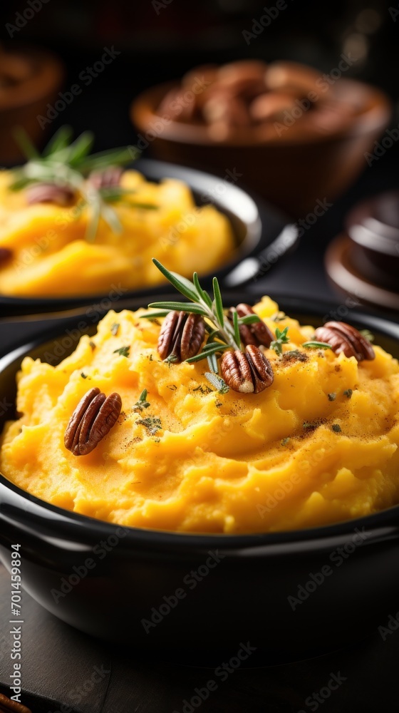 Mashed Sweet Potatoes. Bowl UHD Wallpaper Mashed Sweet Potatoes. Bowl UHD Wallpaper