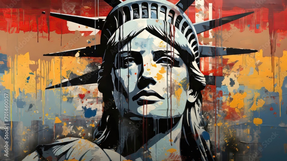 Fototapeta premium Liberty in Abstract