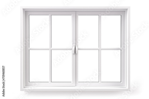 Modern White Window Isolated on White Background