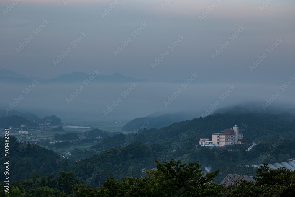 Fototapeta premium fog over the mountains