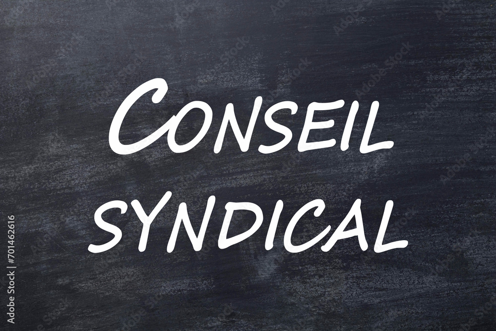 Conseil syndical tableau Conseil syndical tableau