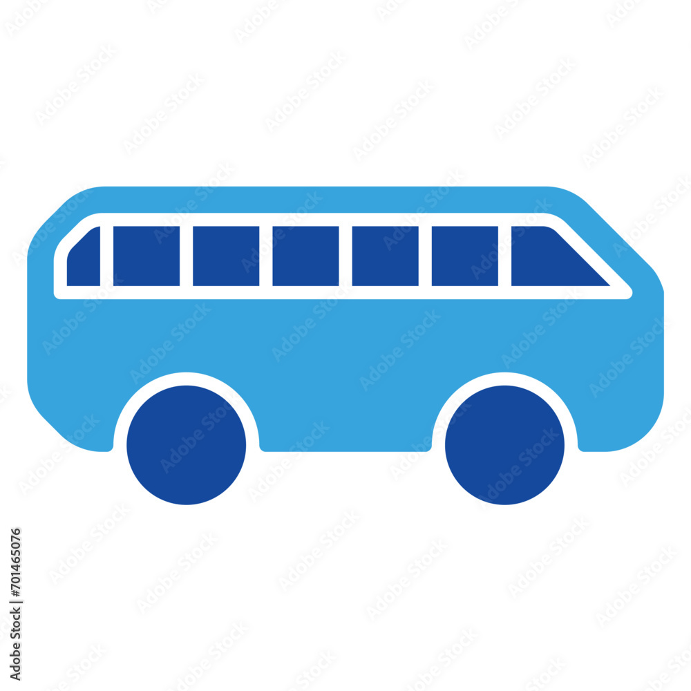 Bus icon or logo illustration glyph style Bus icon or logo illustration glyph style