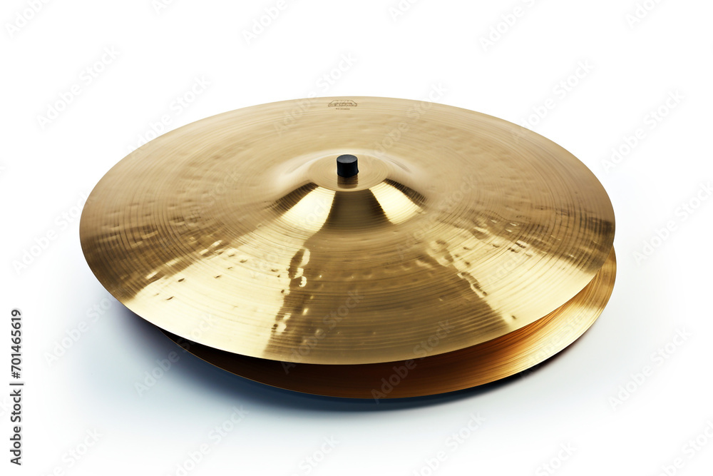 Play Cymbals isolated on white background created with Generative Ai Play Cymbals isolated on white background created with Generative Ai
