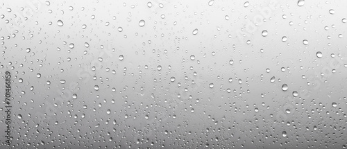 Panel kuchenny z motywem rain drops on window glass texture light grey realistic abstract background