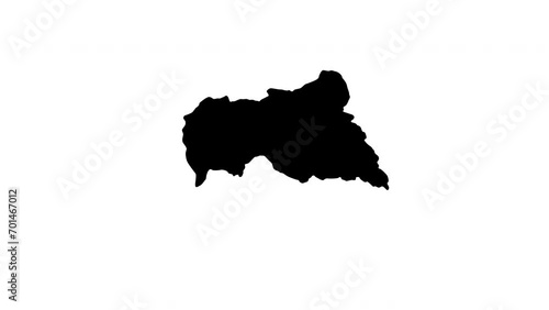 animated video of central africa map icon