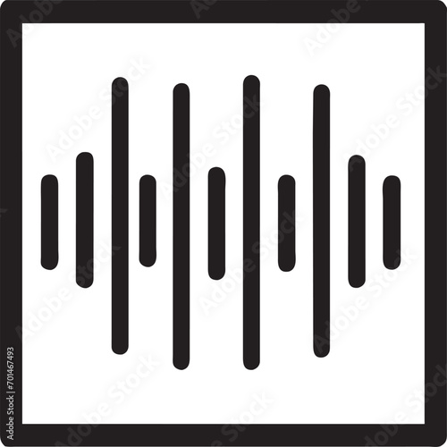 sound wave line, pictogram
