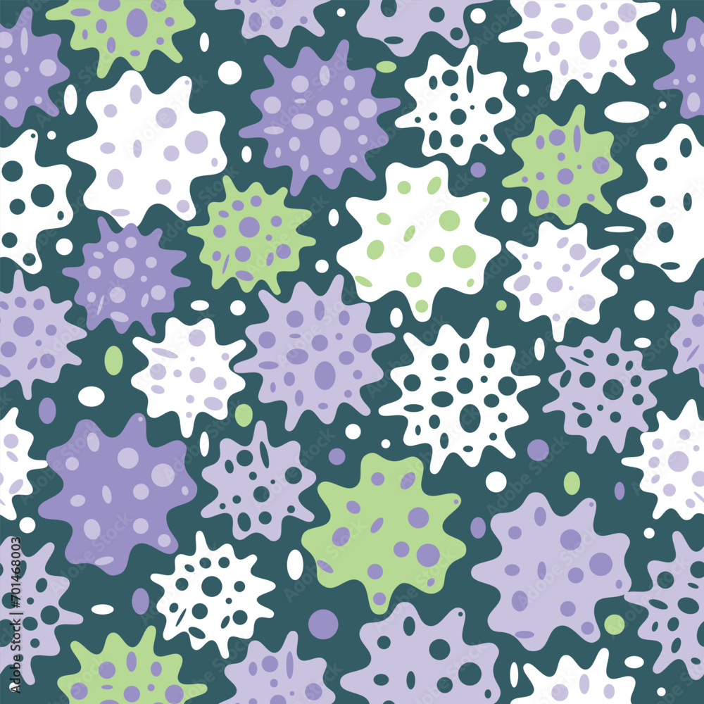 Seamless pattern with flowers