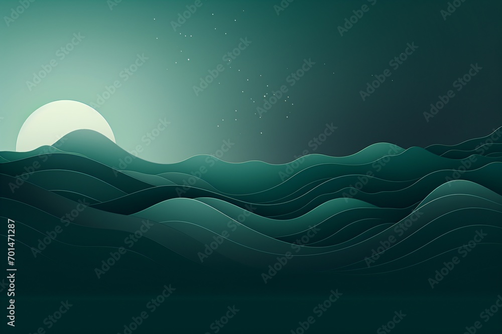 Abstract mountains landscape illustration Abstract mountains landscape illustration